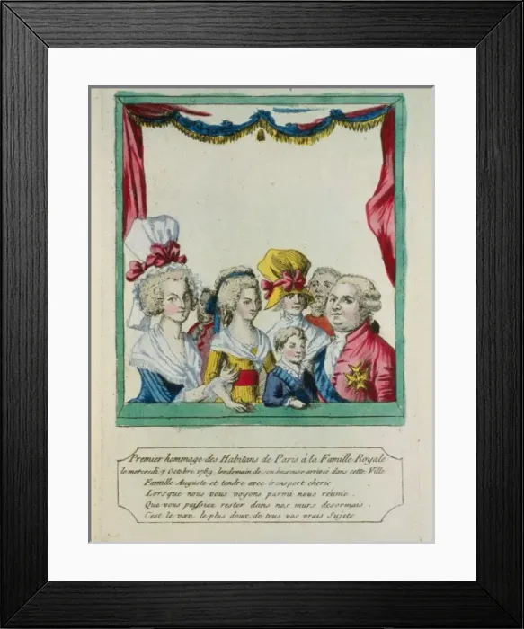 Framed Print : Premier hommage des Habitans de Paris ?a Famille Royale l Premier hommage des Habitans de Paris ? Framed Print : Premier hommage des Habitans de Paris ?a Famille Royale l Premier hommage des Habitans de Paris ?