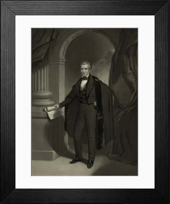 Framed Print : James Knox Polk, President of the United States Framed Print : James Knox Polk, President of the United States
