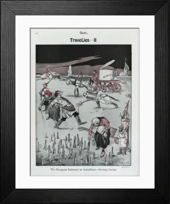 Framed Print : Travelies. II, The sturgeon industry in Astrakhan - sowing c Framed Print : Travelies. II, The sturgeon industry in Astrakhan - sowing c