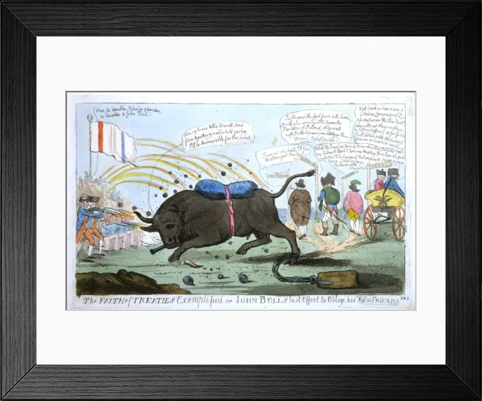 Framed Print : The faith of treaties exemplified or John Bulls last effort Framed Print : The faith of treaties exemplified or John Bulls last effort