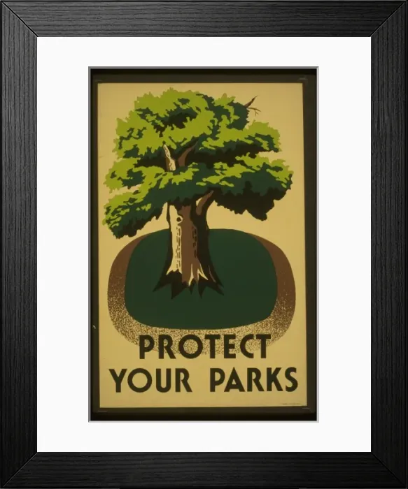 Framed Print : Protect your parks Framed Print : Protect your parks