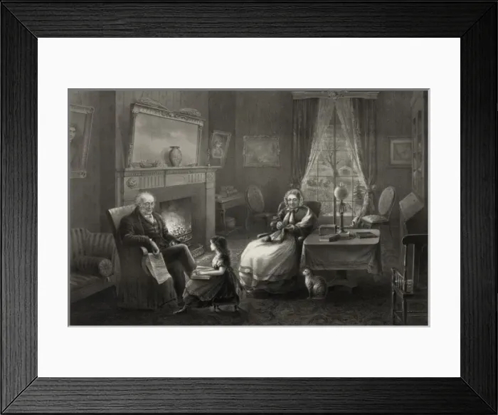 Framed Print : The Four seasons of life: old age The season of rest Framed Print : The Four seasons of life: old age The season of rest
