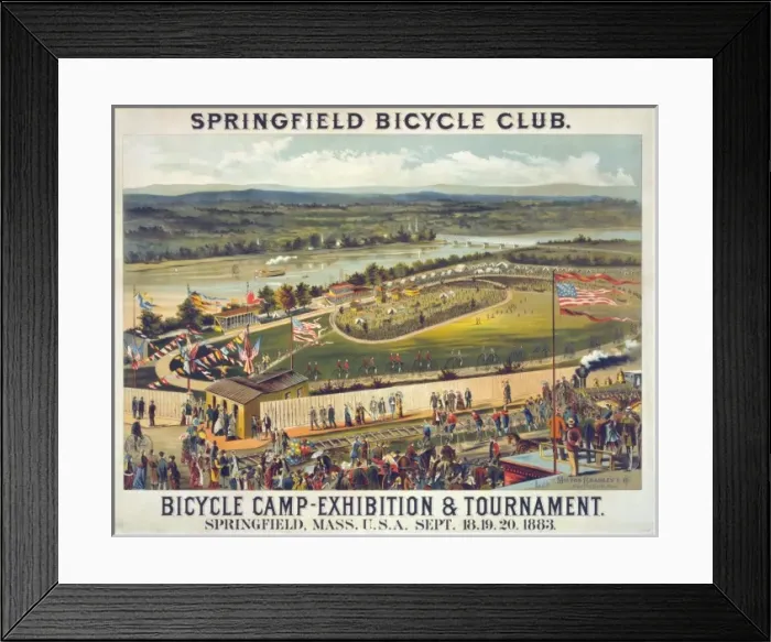 Framed Print : Springfield Bicycle Club--Bicycle Camp-Exhibition & Tourname Framed Print : Springfield Bicycle Club--Bicycle Camp-Exhibition & Tourname