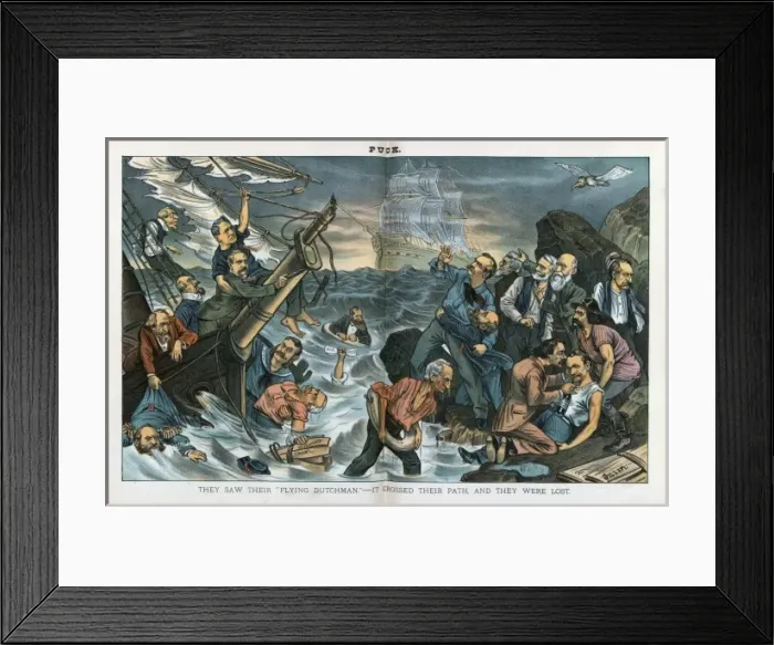 Framed Print : They saw their Flying Dutchman - it crossed their path Framed Print : They saw their Flying Dutchman - it crossed their path