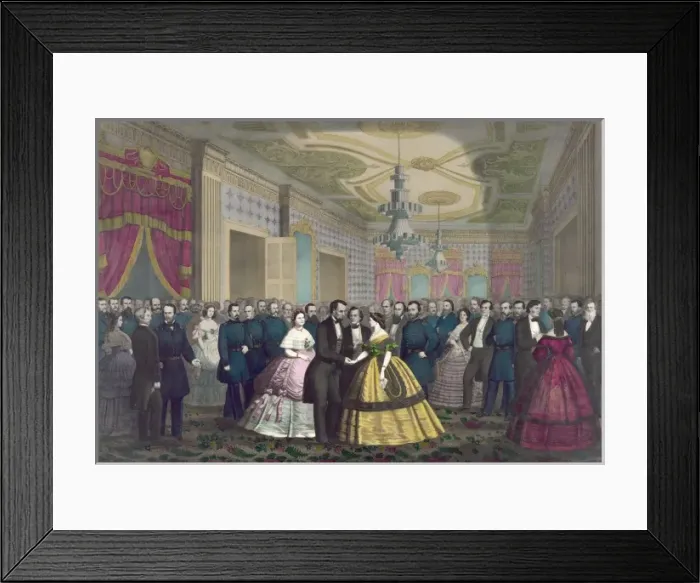 Framed Print : Abraham Lincolns last reception Framed Print : Abraham Lincolns last reception
