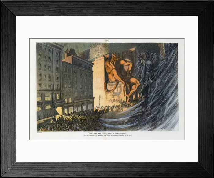 Framed Print : The hag and the fiend in partnership Framed Print : The hag and the fiend in partnership