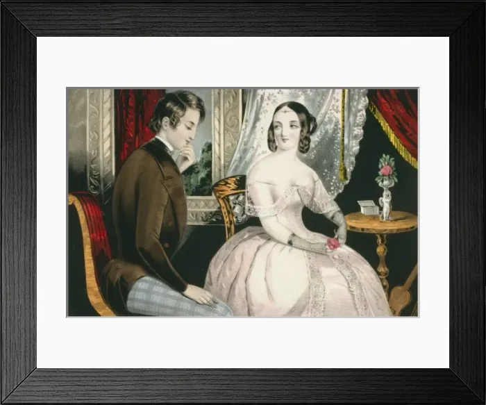 Framed Print : Popping the question Framed Print : Popping the question