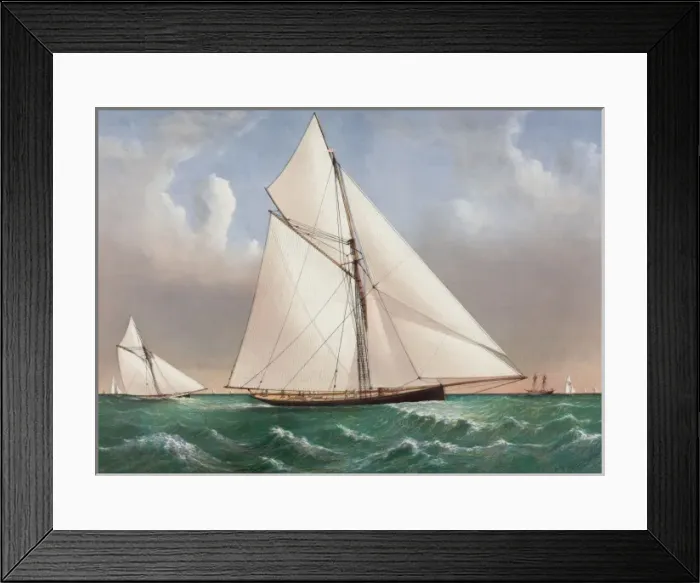 Framed Print : Cutter Genesta, R. Y. S Framed Print : Cutter Genesta, R. Y. S