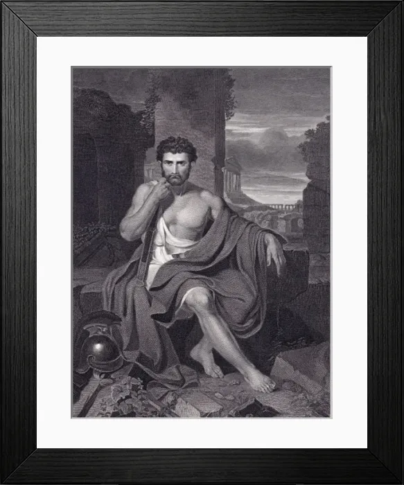 Framed Print : Caius Marius on the ruins of Carthage Framed Print : Caius Marius on the ruins of Carthage
