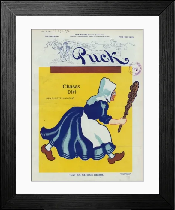 Framed Print : Teddy the old Dutch cleanser - with acknowledgments to Old D Framed Print : Teddy the old Dutch cleanser - with acknowledgments to Old D