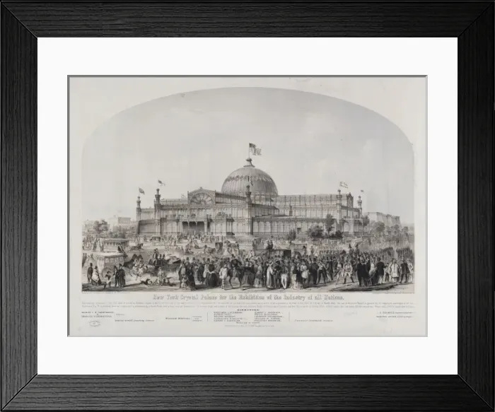Framed Print : New York Crystal Palace for the exhibition of the industry o Framed Print : New York Crystal Palace for the exhibition of the industry o