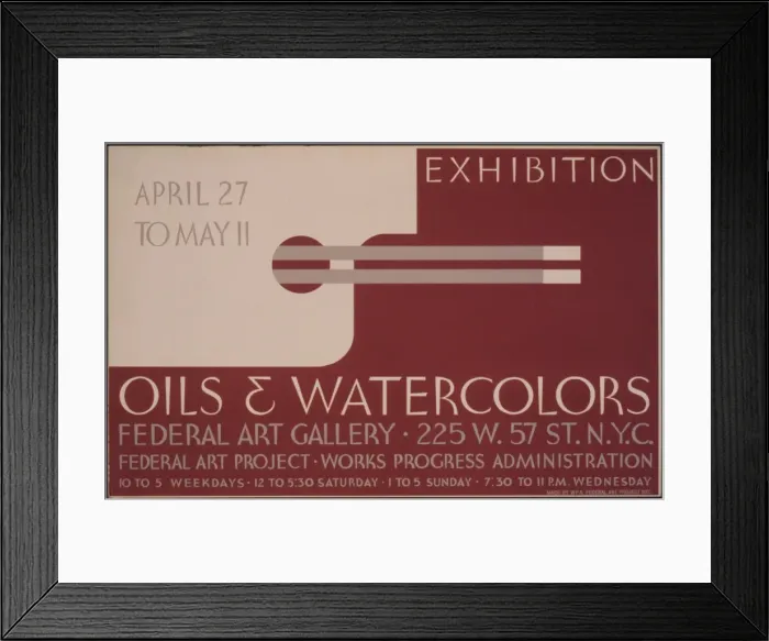 Framed Print : Exhibition - oils & watercolors, Federal Art Gallery Federal Framed Print : Exhibition - oils & watercolors, Federal Art Gallery Federal