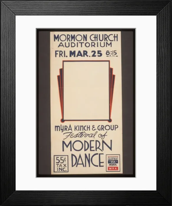 Framed Print : Festival of modern dance Myra Kinch & group Festival of mode Framed Print : Festival of modern dance Myra Kinch & group Festival of mode