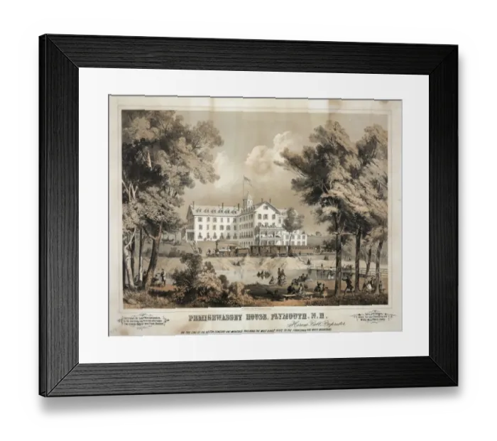 Framed Print : Pemigewasset House, Plymouth, N. H. On the line of the Boston Framed Print : Pemigewasset House, Plymouth, N. H. On the line of the Boston