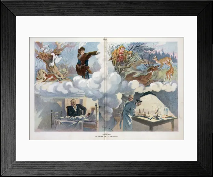 Framed Print : Vivisection. The critics and the criticized Framed Print : Vivisection. The critics and the criticized