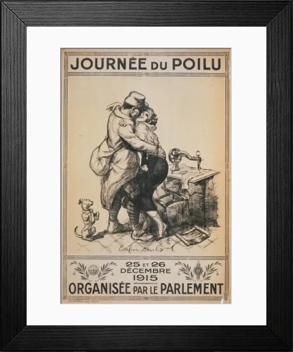 Framed Print : Journe du Poilu. 25 et 26 decembre 1915. Organisee par le Framed Print : Journe du Poilu. 25 et 26 decembre 1915. Organisee par le