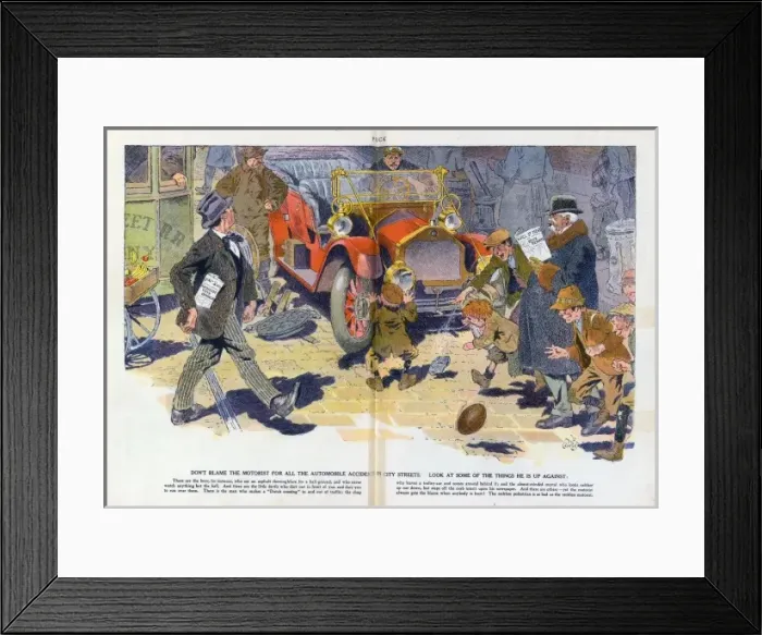 Framed Print : Don t blame the motorist for all the automobile accidents in Framed Print : Don t blame the motorist for all the automobile accidents in