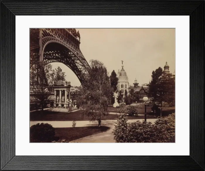 Framed Print : Gas Pavilion, with base of the Eiffel Tower on left, Paris E Framed Print : Gas Pavilion, with base of the Eiffel Tower on left, Paris E