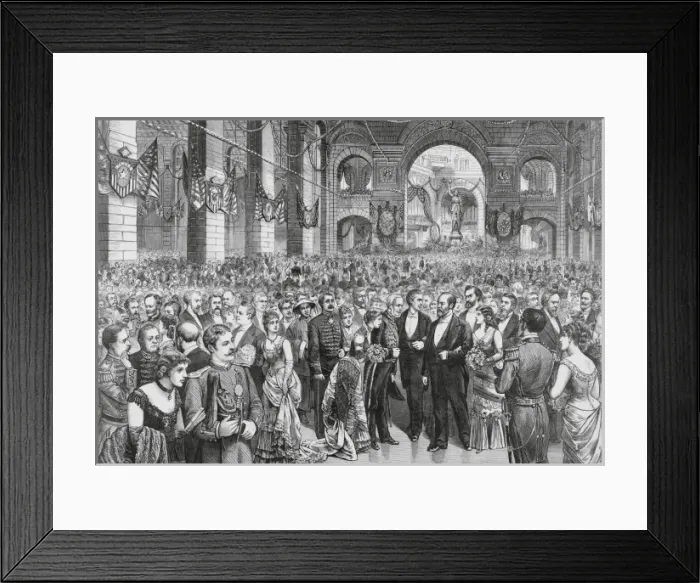 Framed Print : Opening of the Grand Ball in the new building of the Nationa Framed Print : Opening of the Grand Ball in the new building of the Nationa