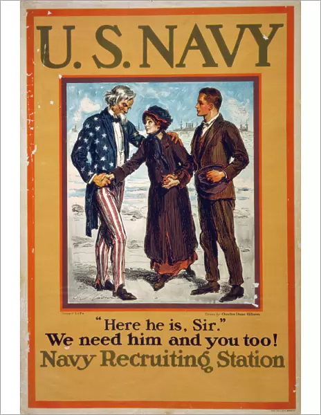 US Navy - Here he is, sir - We need him and you too! Navy Re