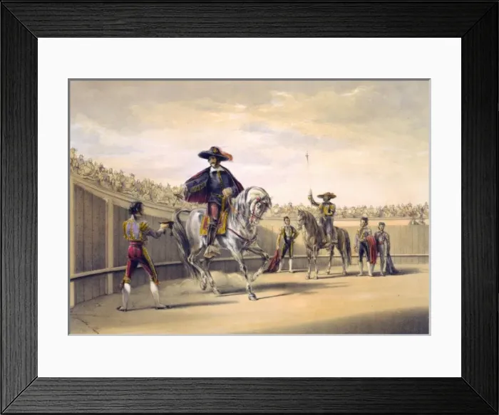 Framed Print : The alguazil delivering the keys of the toril Framed Print : The alguazil delivering the keys of the toril