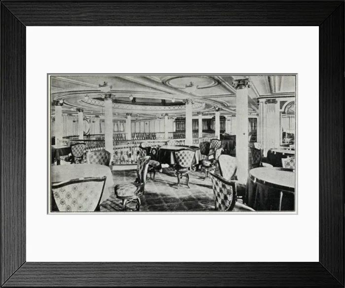 Framed Print : Dining saloon of the Lusitania Framed Print : Dining saloon of the Lusitania
