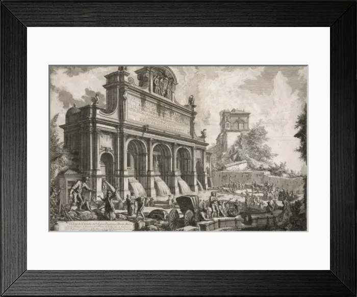 Framed Print : Veduta del Castello dell Acqua Paola sul Monte Aureo Framed Print : Veduta del Castello dell Acqua Paola sul Monte Aureo
