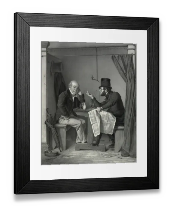 Framed Print : Politics in an oyster-house Framed Print : Politics in an oyster-house