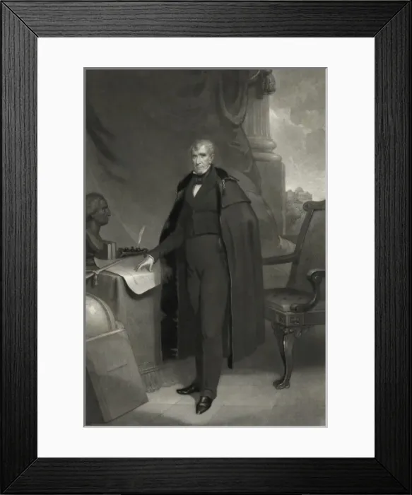 Framed Print : William Henry Harrison--Late President of the United States Framed Print : William Henry Harrison--Late President of the United States
