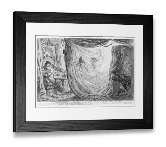 Framed Print : Ci-devant occupations-or-Madame Taliah and the Empress Josep Framed Print : Ci-devant occupations-or-Madame Taliah and the Empress Josep