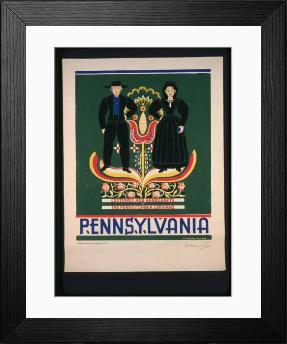 Framed Print : Pennsylvania Costumes and handicrafts, the Pennsylvania Germ Framed Print : Pennsylvania Costumes and handicrafts, the Pennsylvania Germ