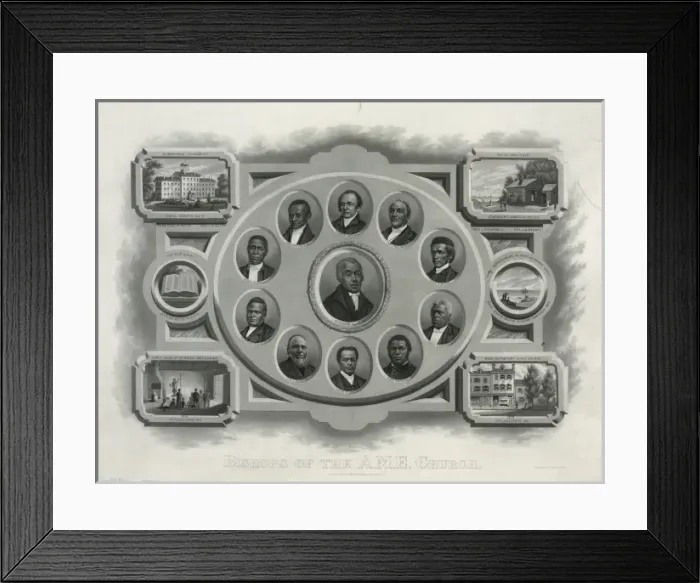 Framed Print : Bishops of the A. M. E. Church