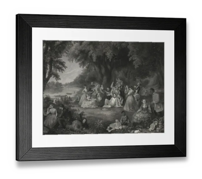 Framed Print : The picnic on the fourth of July A day to be remembered Framed Print : The picnic on the fourth of July A day to be remembered