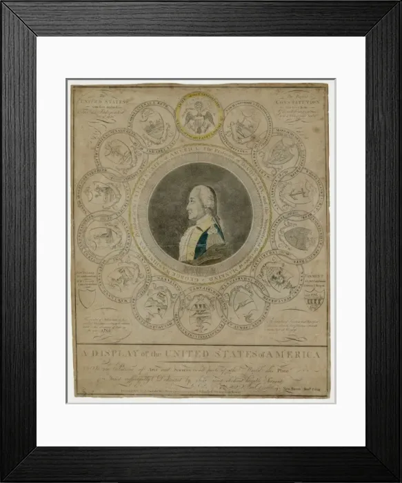 Framed Print : A display of the United States of America Framed Print : A display of the United States of America