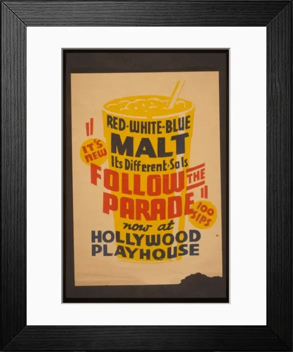 Framed Print : Its new! - Red white blue malt - Its different - So is Fol Framed Print : Its new! - Red white blue malt - Its different - So is Fol