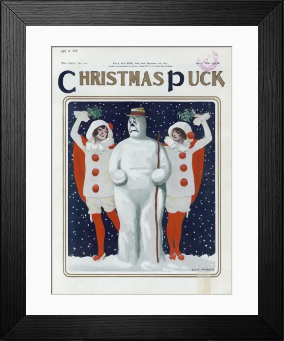 Framed Print : Christmas Puck Framed Print : Christmas Puck