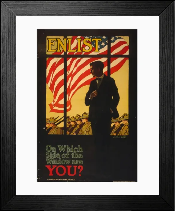 Framed Print : Enlist On which side of the window are you? Framed Print : Enlist On which side of the window are you?