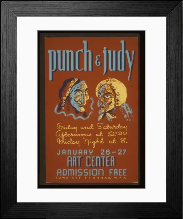 Framed Print : Punch & Judy Punch & Judy Framed Print : Punch & Judy Punch & Judy
