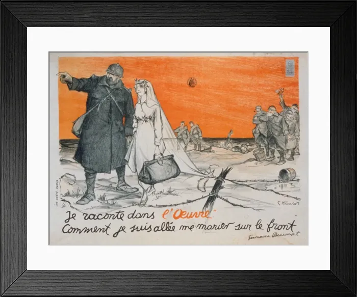 Framed Print : Je raconte dans l Oeuvre comment je suis allee me marier s Framed Print : Je raconte dans l Oeuvre comment je suis allee me marier s