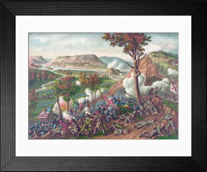 Framed Print : Battle of Missionary Ridge - fought November 23-25, 1863