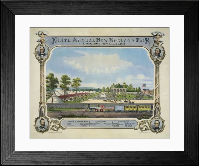 Framed Print : Ninth annual New England Fair, at Lowell, Mass. Sept. 3, 4 Framed Print : Ninth annual New England Fair, at Lowell, Mass. Sept. 3, 4