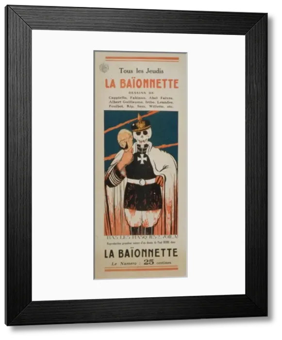 Framed Print : La Ba?onnette. Tous les jeudis. Bas les masques?... Vi Framed Print : La Ba?onnette. Tous les jeudis. Bas les masques?... Vi