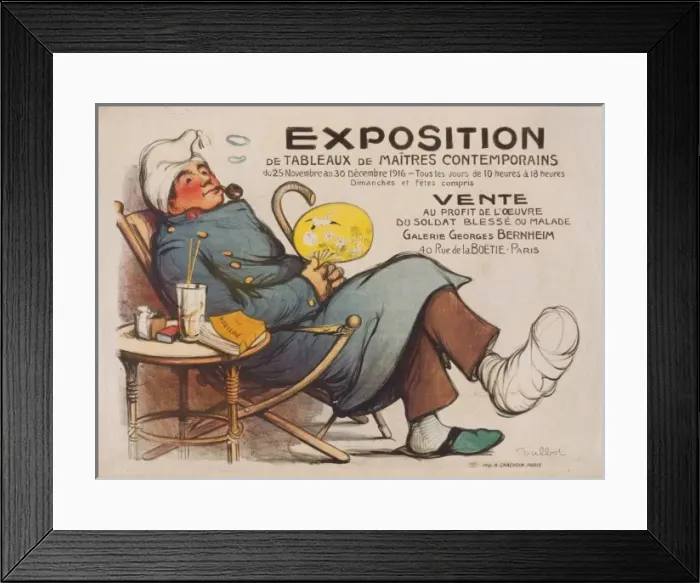 Framed Print : Exposition de tableaux de maitres contemporains... vente Framed Print : Exposition de tableaux de maitres contemporains... vente