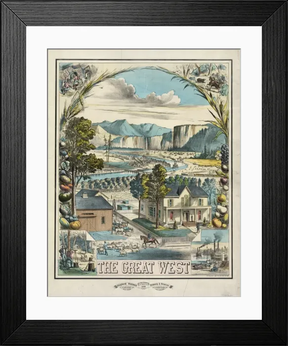 Framed Print : The great West Framed Print : The great West