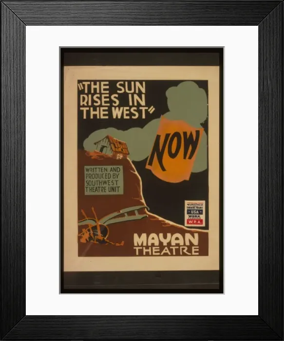 Framed Print : The sun rises in the west written and produced by Southwest Framed Print : The sun rises in the west written and produced by Southwest