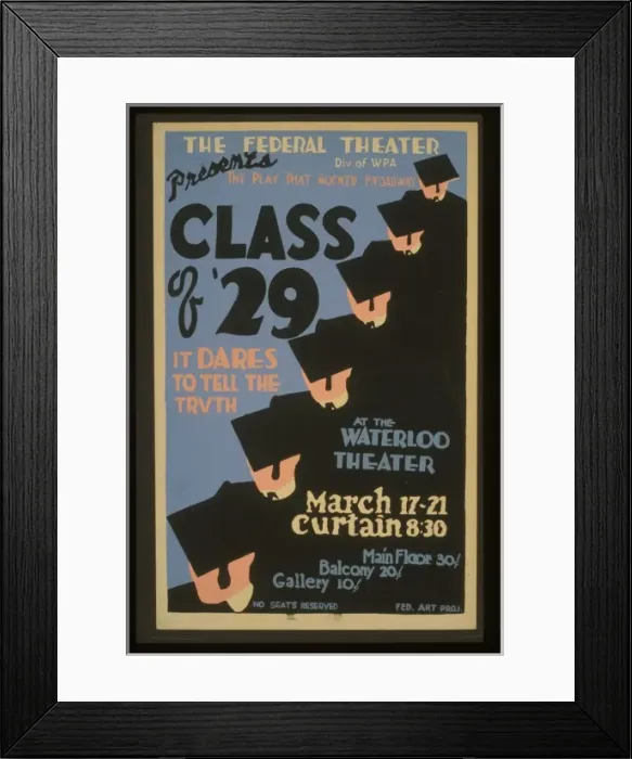 Framed Print : The Federal Theater Div. of WPA presents the play that rocke Framed Print : The Federal Theater Div. of WPA presents the play that rocke