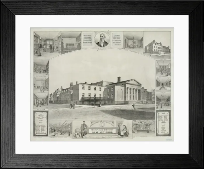 Framed Print : Pennsylvania Institution for the Deaf and Dumb Framed Print : Pennsylvania Institution for the Deaf and Dumb