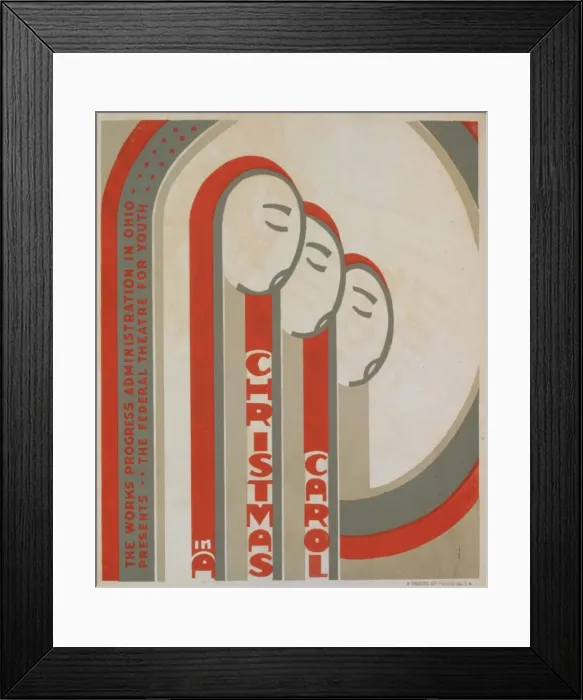 Framed Print : The Works Progress Administration in Ohio presents the Feder Framed Print : The Works Progress Administration in Ohio presents the Feder
