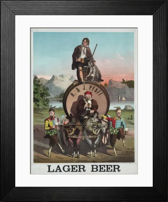 Framed Print : H. & J. lager beer Framed Print : H. & J. lager beer