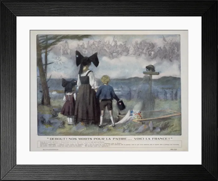 Framed Print : Debout! Nos morts pour la patrie... voici la France Framed Print : Debout! Nos morts pour la patrie... voici la France